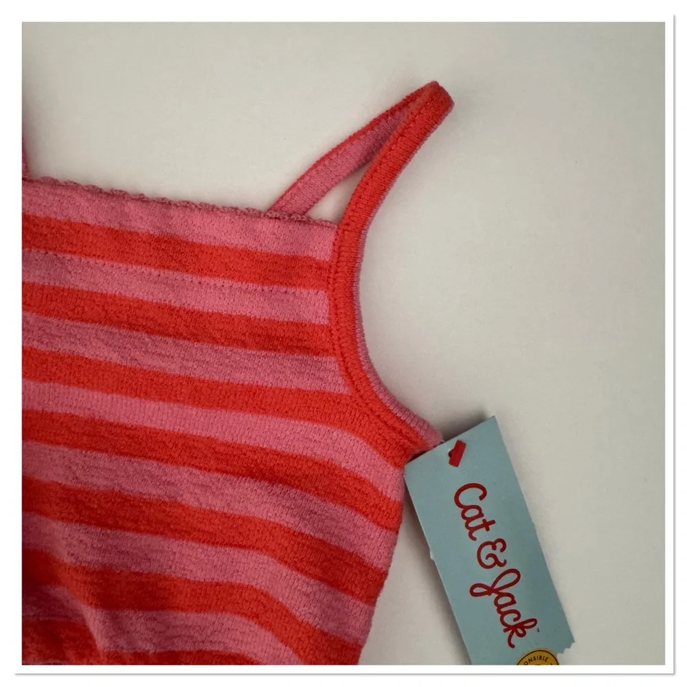 Toddler Girls Striped Sleeveless Striped Romper Cat & Jack